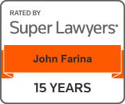 JohnFarina_15YearsSuperLawyerBadge